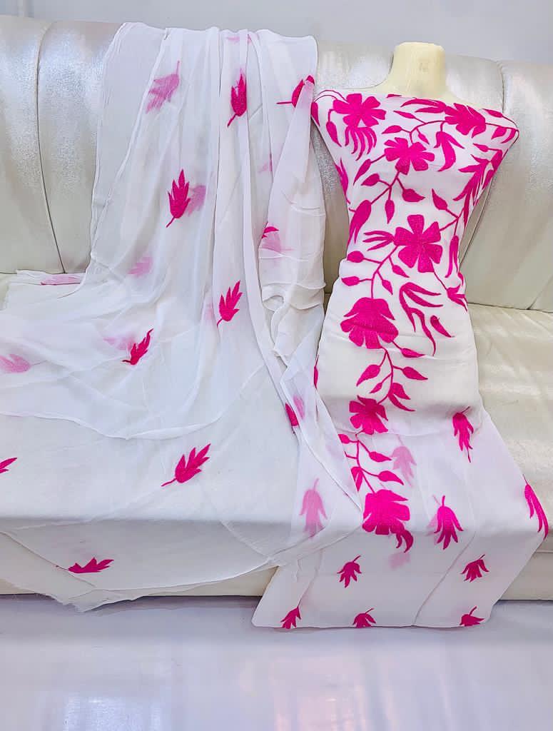 Name .aar pata damanStuff .ShiffonHandmade work2pc suit