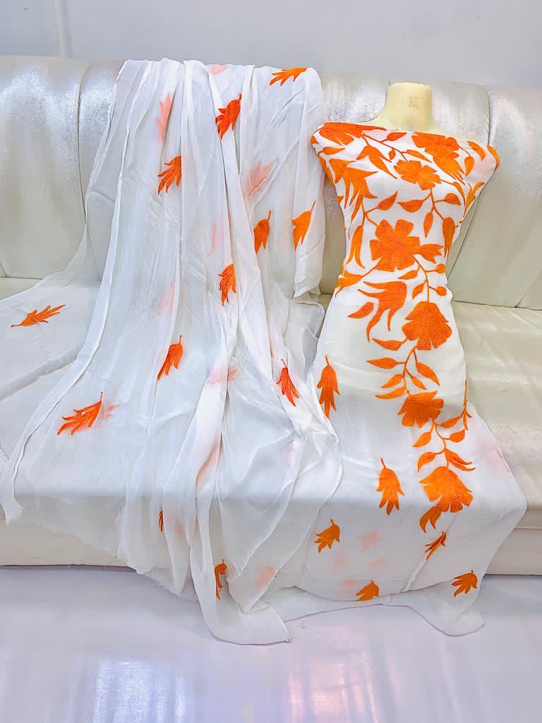 Name .aar pata damanStuff .ShiffonHandmade work2pc suit