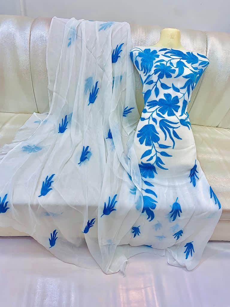 Name .aar pata damanStuff .ShiffonHandmade work2pc suit