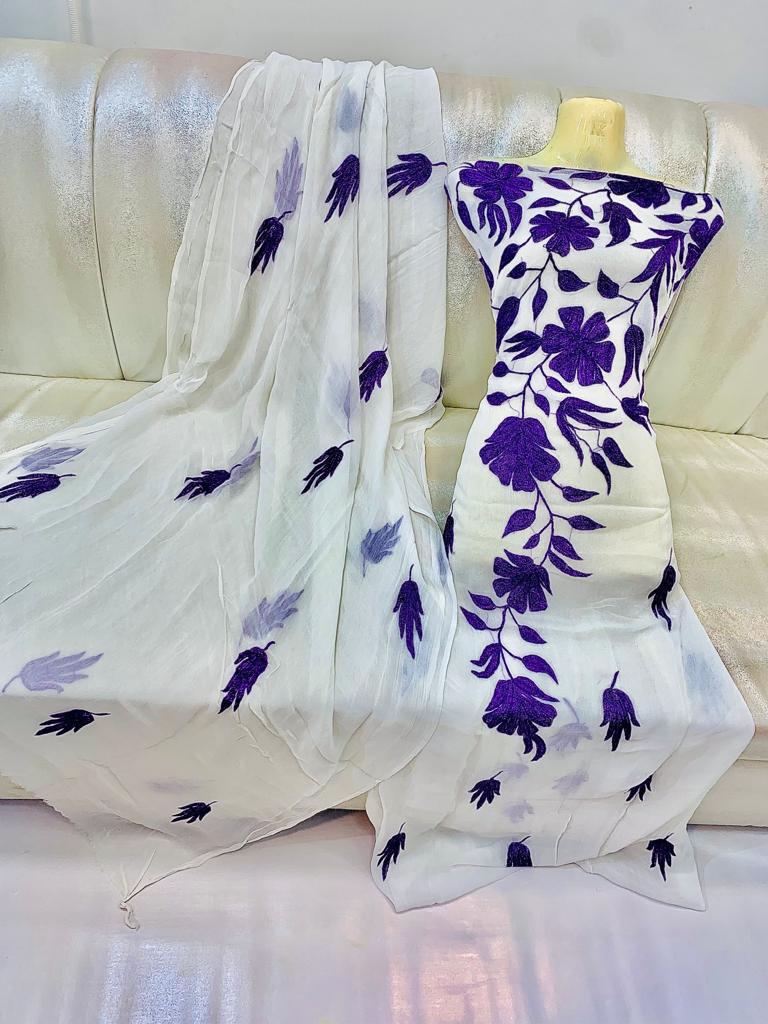 Name .aar pata damanStuff .ShiffonHandmade work2pc suit