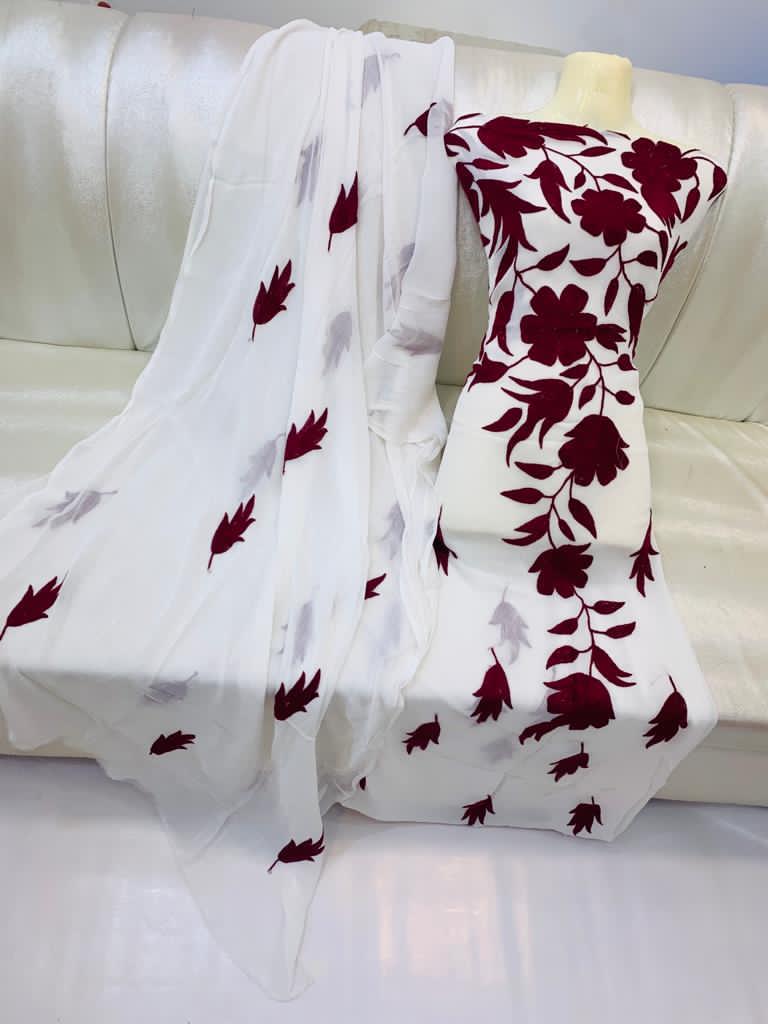 Name .aar pata damanStuff .ShiffonHandmade work2pc suit