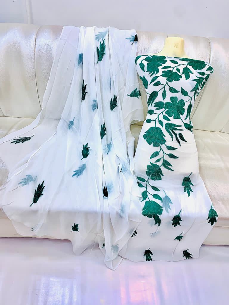 Name .aar pata damanStuff .ShiffonHandmade work2pc suit
