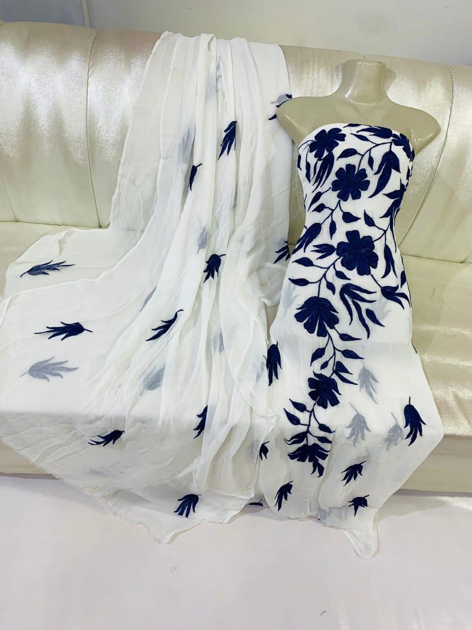 Name .aar pata damanStuff .ShiffonHandmade work2pc suit