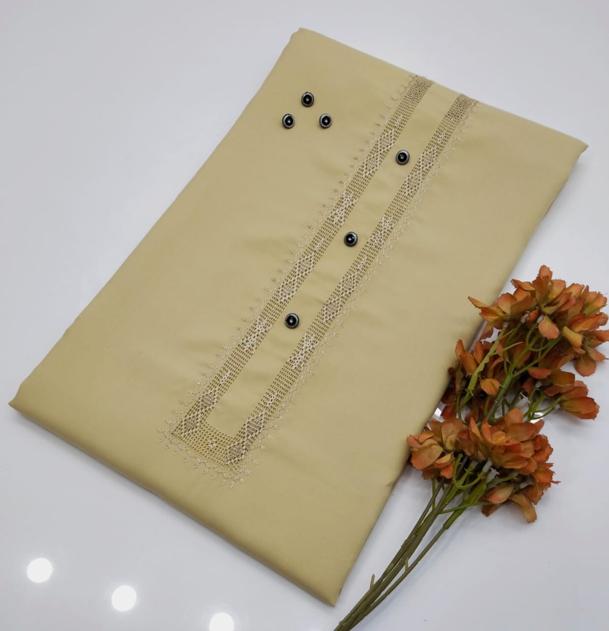 Hand Embroidery Takashi Gala Neat work