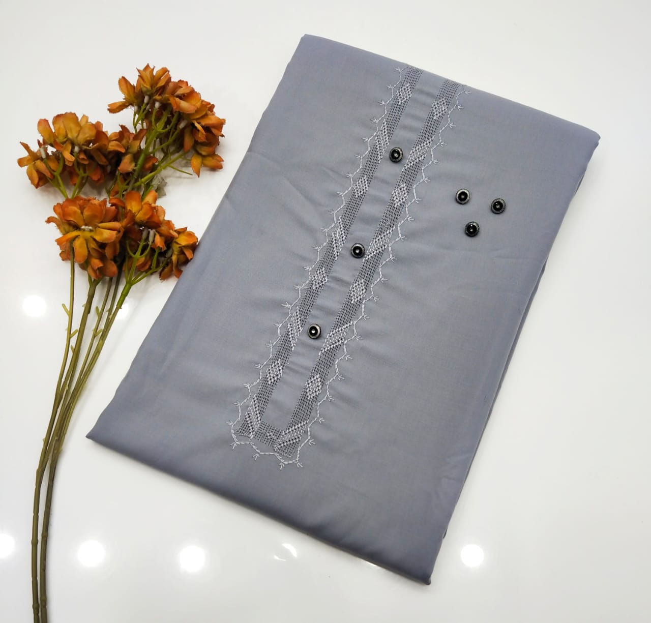 Hand Embroidery Takashi Gala Neat work