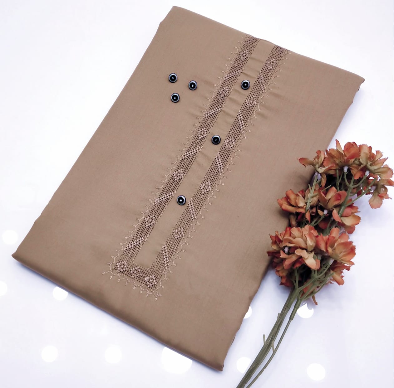 Hand Embroidery Takashi Gala Neat work