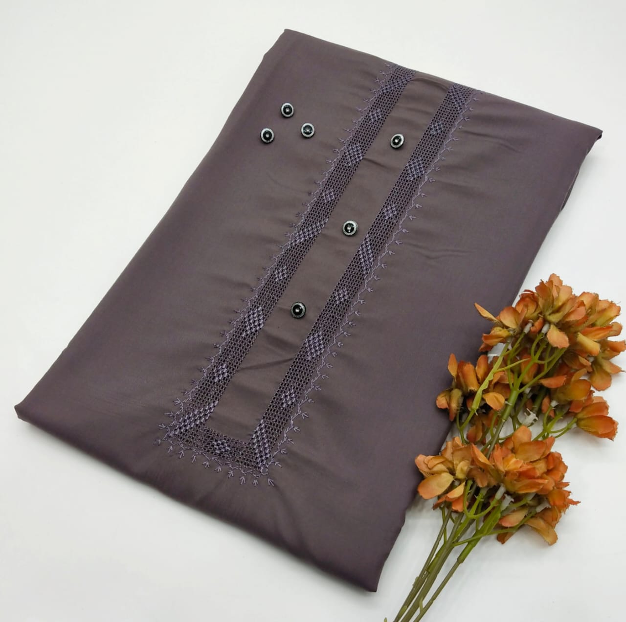 Hand Embroidery Takashi Gala Neat work