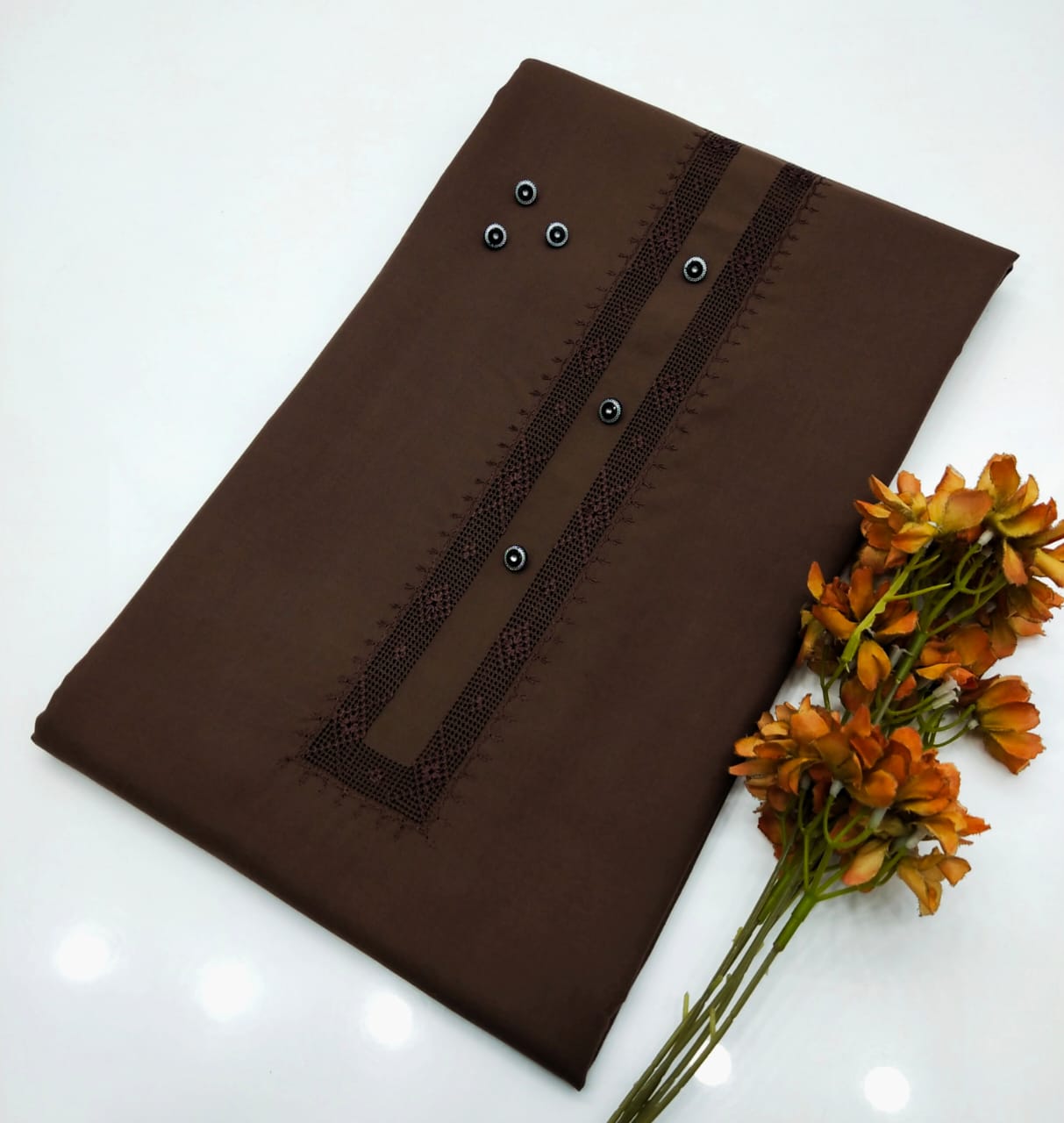 Hand Embroidery Takashi Gala Neat work
