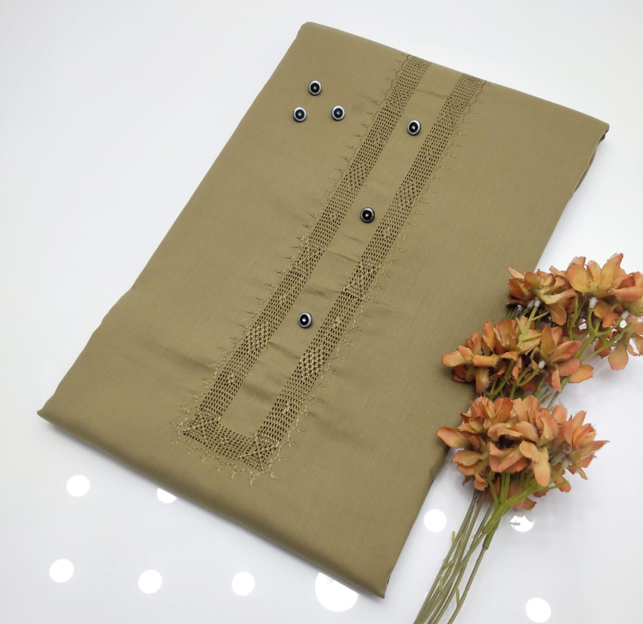 Hand Embroidery Takashi Gala Neat work
