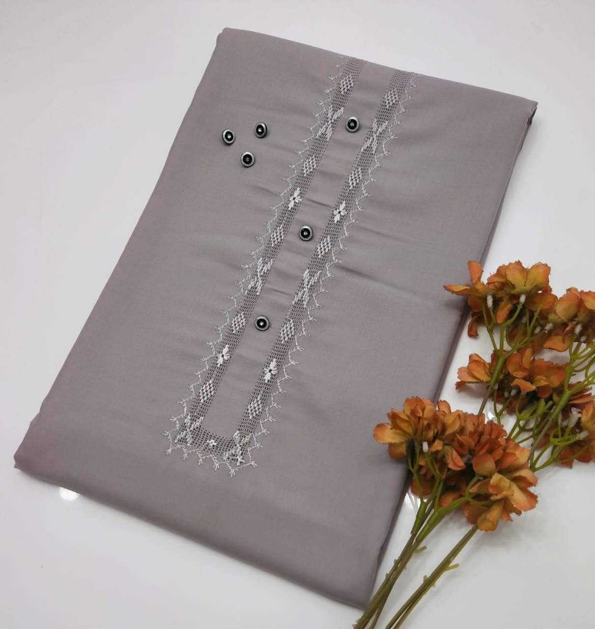 Hand Embroidery Takashi Gala Neat work